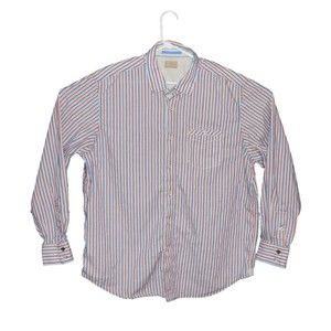 Tommy Bahama Men's XL Shirt Button Up Striped‎ Long Sleeve No. 093